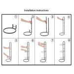 Basketball-Aufbewahrungsregal, Volleyball-Ständerhalter, 2 Layers White, 2 Layers Black, 3 Layers Black, 3 Layers White, 4 Layers White, 4 Layers Black – Bild 9