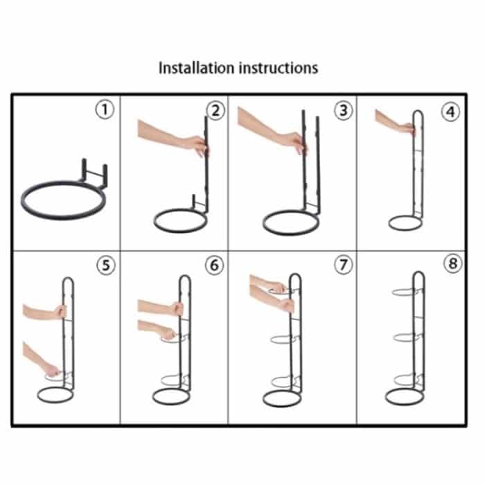 Basketball-Aufbewahrungsregal, Volleyball-Ständerhalter, 2 Layers White, 2 Layers Black, 3 Layers Black, 3 Layers White, 4 Layers White, 4 Layers Black – Bild 9