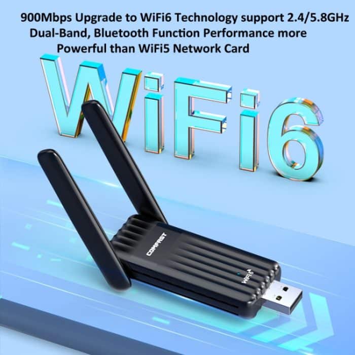 COMFAST CF-943F 900 Mbit/s Wifi6 Bluetooth-Netzwerkkarte 2,4 G/5 G USB-Adapter – Bild 5