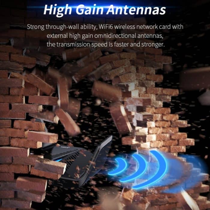 COMFAST CF-979AX WiFi6 5374 Mbit/s USB-C/Typ-C Wireless-Netzwerkkarte WiFi-Empfänger – Bild 8