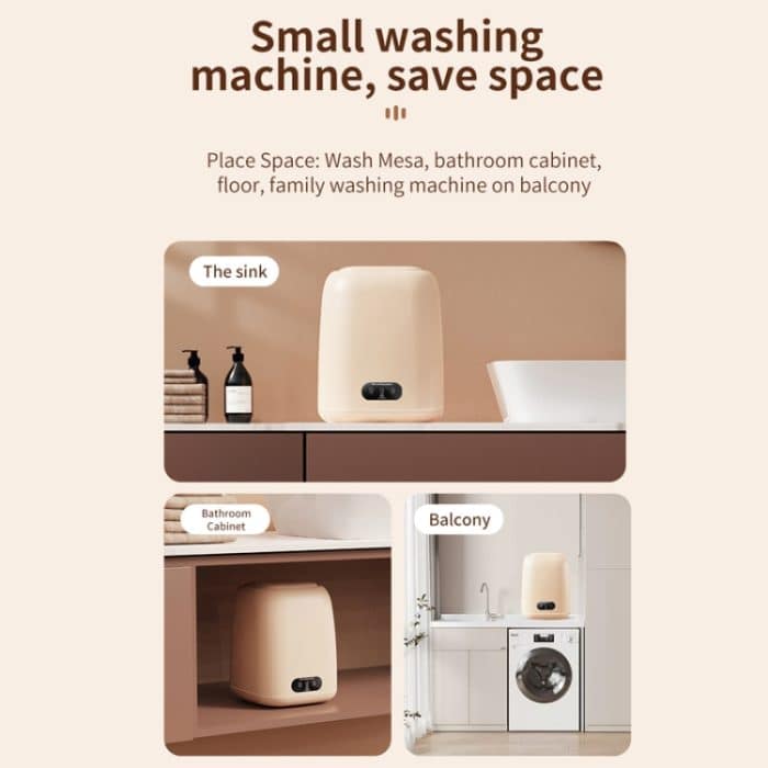 Kleine tragbare Unterwäsche-Waschmaschine für den Haushalt, US Plug, EU Plug, UK Plug – Bild 12
