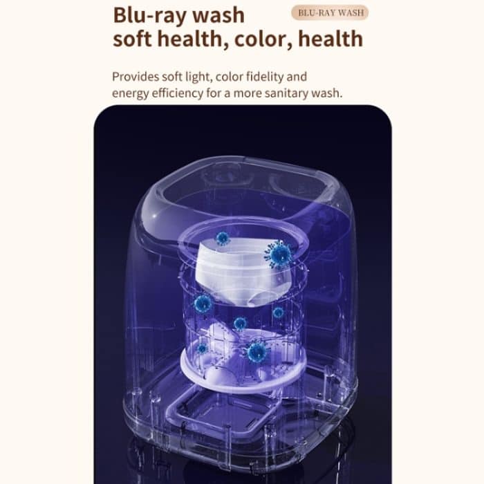 Kleine tragbare Unterwäsche-Waschmaschine für den Haushalt, US Plug, EU Plug, UK Plug – Bild 8