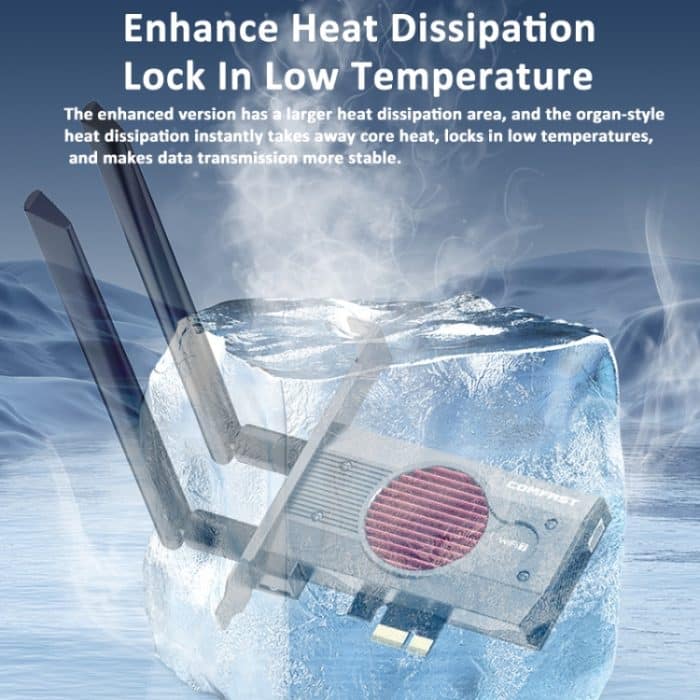 COMFAST BE200MAX 8774 Mbit/s WiFi7-Netzwerkkarte Bluetooth 5.4 Tri-Band PCIE WiFi-Empfänger – Bild 11