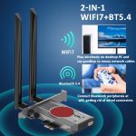 COMFAST BE200MAX 8774 Mbit/s WiFi7-Netzwerkkarte Bluetooth 5.4 Tri-Band PCIE WiFi-Empfänger – Bild 5