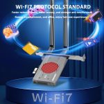 COMFAST BE200MAX 8774 Mbit/s WiFi7-Netzwerkkarte Bluetooth 5.4 Tri-Band PCIE WiFi-Empfänger – Bild 6