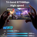 COMFAST BE200MAX 8774 Mbit/s WiFi7-Netzwerkkarte Bluetooth 5.4 Tri-Band PCIE WiFi-Empfänger – Bild 7