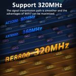 COMFAST BE200MAX 8774 Mbit/s WiFi7-Netzwerkkarte Bluetooth 5.4 Tri-Band PCIE WiFi-Empfänger – Bild 9