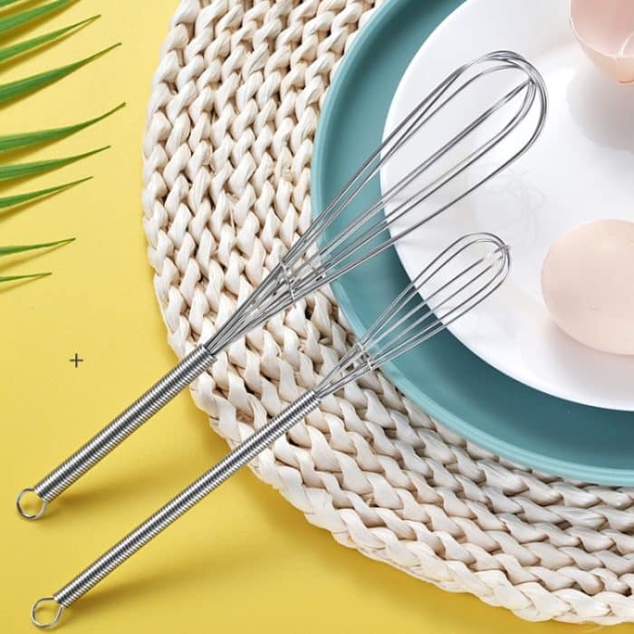 2 Stück Haushalts-Handfederschläger aus Edelstahl, Mini-Schneebesen, 5 inch, 7 inch, 8 inch, 10 inch, 12 inch – Bild 2