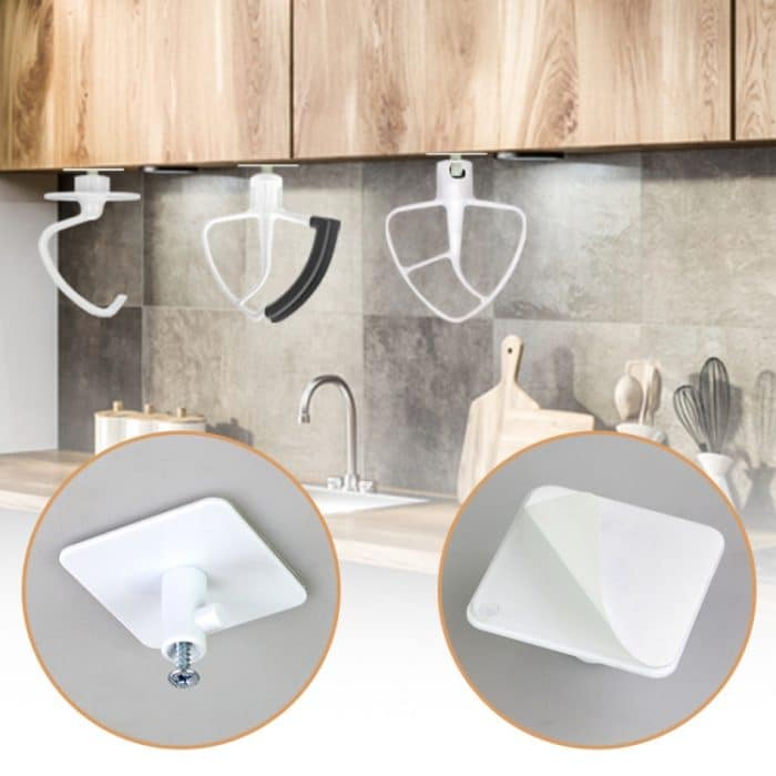 Für KitchenAid-Mixer, 2 Aufsätze, Halter, Aufbewahrungshaken, Zubehör-Organizer – Bild 6