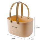 Tragbarer Waschkorb aus Silikon für Badezimmer, Abfluss, Duschregal – Bild 3