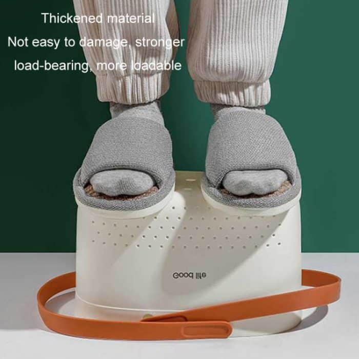 Tragbarer Waschkorb aus Silikon für Badezimmer, Abfluss, Duschregal – Bild 8