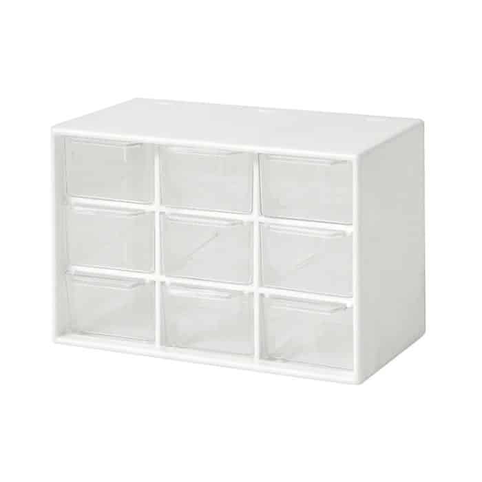 Transparent Desktop Kleine Objekte Fach Schublade Organizer Haar Zubehör Lagerung Fall, 9 Grids White, 9 Grids Rose, 9 Grids Pink, 6 Grids White, 6 Grids Rose, 6 Grids Pink – Bild 1