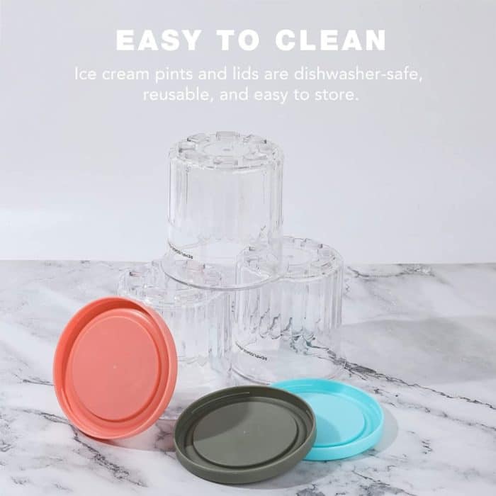 Für Ninja NC299AMZ NC300s 4 Stück/Set Eiscreme-Aufbewahrungsbehälter mit Deckel – Bild 3