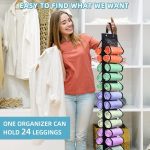 Doppelseitige 24-Gitter-Aufbewahrungstasche zum Aufhängen, Hängeaufbewahrung, Schrank hinter der Tür, Aufbewahrungsorganisator – Bild 3