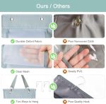 Doppelseitige 24-Gitter-Aufbewahrungstasche zum Aufhängen, Hängeaufbewahrung, Schrank hinter der Tür, Aufbewahrungsorganisator – Bild 6