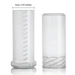 Transparente Aufbewahrungsröhre für Reise-Bartbürsten aus Kunststoff – Bild 2