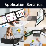 13,3-Zoll-FHD-Dreifachmonitor IPS-Dual-Bildschirme für Laptop USB-C / Typ-C Unterstützt Windows / Mac / Android, EU Plug, US Plug, UK Plug, AU Plug – Bild 8