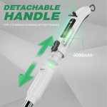 Multifunktionale lange und kurze elektrische Reinigungsbürste mit doppeltem Verwendungszweck für Küche, Bad, Fenster und Bodenbürste – Bild 5