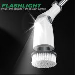 Multifunktionale lange und kurze elektrische Reinigungsbürste mit doppeltem Verwendungszweck für Küche, Bad, Fenster und Bodenbürste – Bild 7