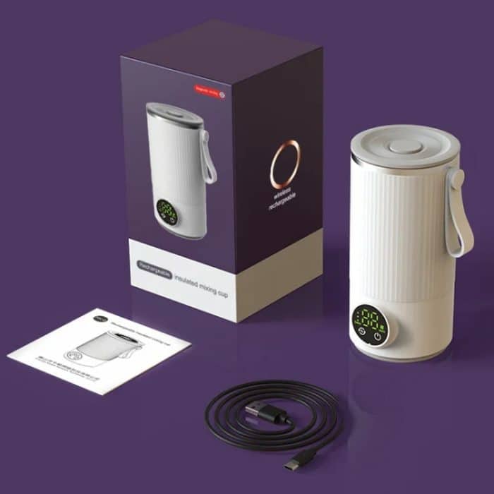 Kabelloser Milchwärmer, Heizmixbecher für die Zubereitung von Kaffee/Müsli/Medizin – Bild 13