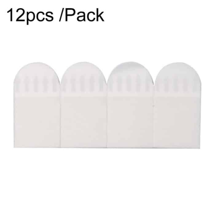 12 Stück/Packung, starke, rostfreie, selbstklebende, abnehmbare, klebrige Haken, zur Befestigung von abreißbaren Trägeraufklebern für den Haushalt, 16 x 29mm, 16 x 46mm, 20 x 46mm, 16 x 70mm, 19 x 92mm, 38 x 38mm – Bild 1