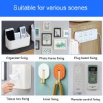 12 Stück/Packung, starke, rostfreie, selbstklebende, abnehmbare, klebrige Haken, zur Befestigung von abreißbaren Trägeraufklebern für den Haushalt, 16 x 29mm, 16 x 46mm, 20 x 46mm, 16 x 70mm, 19 x 92mm, 38 x 38mm – Bild 7