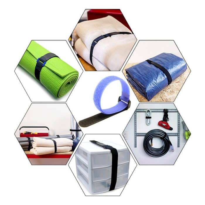 10 Stück Nylon-Kabelaufbewahrungsband mit umgekehrter Schnalle, fester Verpackungsgurt, Red 20 x 150mm, Red 20 x 200mm, Red 20 x 300mm, Red 25 x 200mm, Red 25 x 300mm, Red 25 x 400mm, Blue 20 x 150mm, Blue 20 x 200mm, Blue 20 x 300mm, Blue 25 x 200mm... – Bild 5