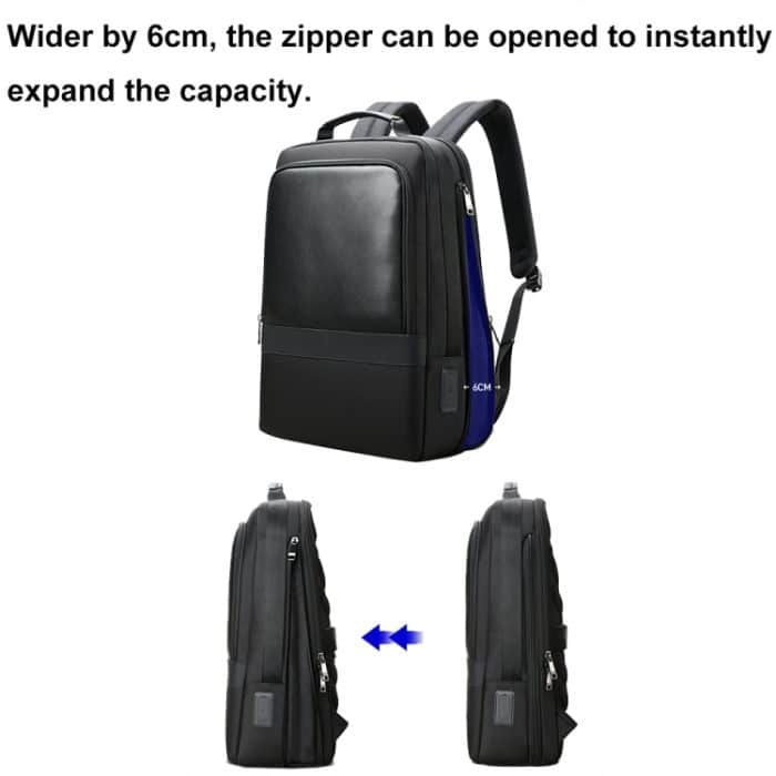 Bopai 61-26111 Business-Laptop-Rucksack für Pendler mit großer Kapazität und USB+Typ-C-Anschluss, 61-26111 – Bild 4