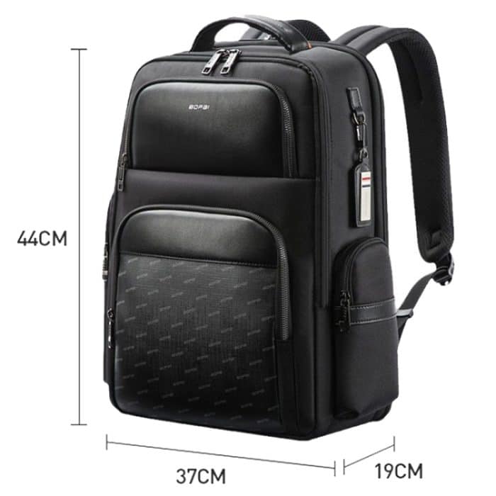 Bopai 61-91911 Wasserdichter Business-Laptop-Rucksack mit großer Kapazität und USB+Typ-C-Anschluss, 61-91911 – Bild 3