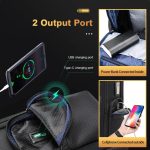 Bopai 61-91911 Wasserdichter Business-Laptop-Rucksack mit großer Kapazität und USB+Typ-C-Anschluss, 61-91911 – Bild 10