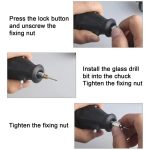 Fahrzeugglasbohrer, Bohrer mit hoher Härte, Heckstange, 1mm – Bild 4