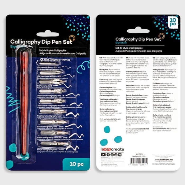 9 Kalligraphie-Spitzen-Tauchstift-Set für Cartoon-Skizzen, Kunstzeichnungen – Bild 7