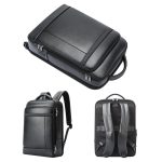 Bopai 61-120761 Erstschichtiger Business-Laptop-Rucksack aus Rindsleder mit großem Fassungsvermögen und USB+Typ-C-Anschluss, 61-120761 – Bild 2