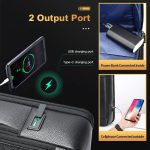 Bopai 61-120761 Erstschichtiger Business-Laptop-Rucksack aus Rindsleder mit großem Fassungsvermögen und USB+Typ-C-Anschluss, 61-120761 – Bild 5