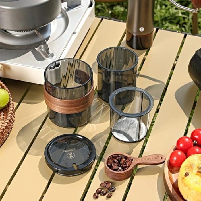 3-in-1-Kaffeemaschine mit Filterbecher für Camping, Reisen, Büro, Gradient Black, Aqua Green, Coffee, With Bag Gradient Black, With Bag Aqua Green, With Bag Brown – Bild 6