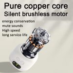 Mini-Deckenventilator, tragbarer Campingventilator mit Licht und Fernbedienung, eingebauter 8000-mAh-Akku – Bild 5