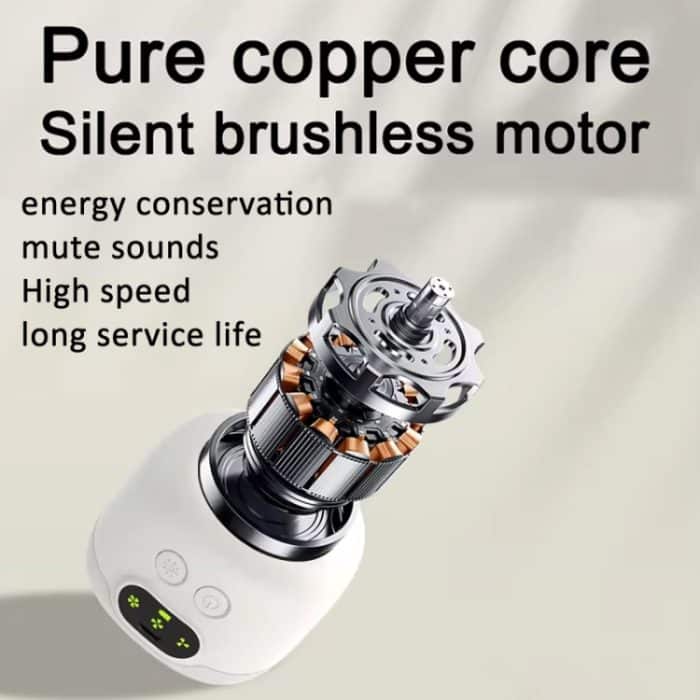 Mini-Deckenventilator, tragbarer Campingventilator mit Licht und Fernbedienung, eingebauter 8000-mAh-Akku – Bild 5