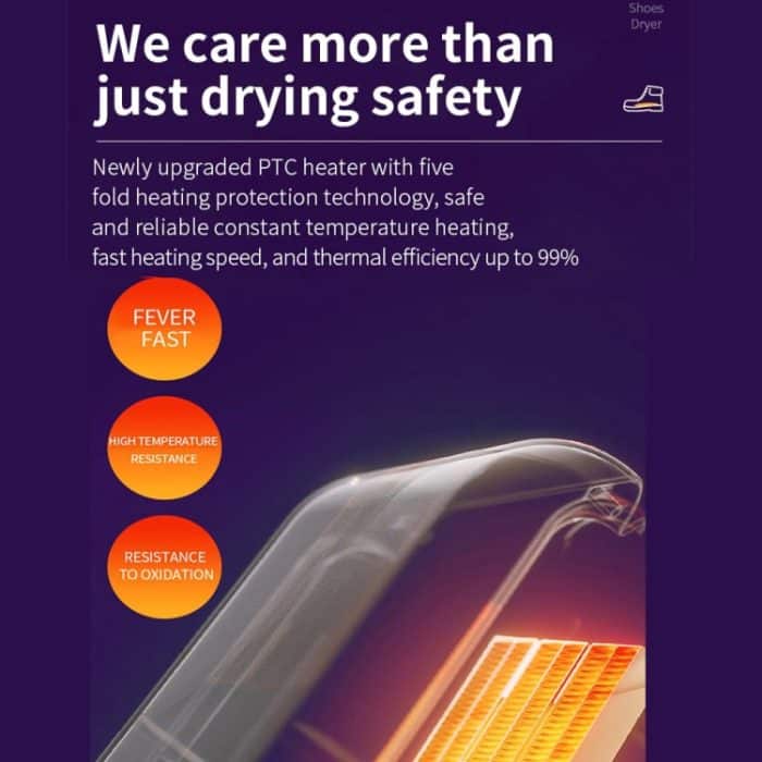 Elektrischer Schuhtrockner mit UV-Sterilisation, angetrieben durch 5V USB – Bild 4