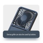 HX-123 USB-Aufladung, wandmontierter, zusammenklappbarer, dünner und leichter kleiner Desktop-Lüfter – Bild 2