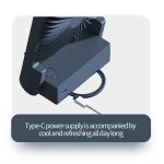 HX-123 USB-Aufladung, wandmontierter, zusammenklappbarer, dünner und leichter kleiner Desktop-Lüfter – Bild 3