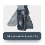 HX-123 USB-Aufladung, wandmontierter, zusammenklappbarer, dünner und leichter kleiner Desktop-Lüfter – Bild 4