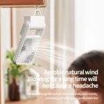 HX-123 USB-Aufladung, wandmontierter, zusammenklappbarer, dünner und leichter kleiner Desktop-Lüfter – Bild 7