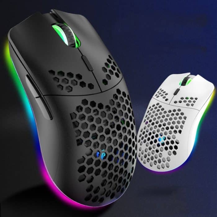 XUNSVFOX XYH80 Hohlloch wiederaufladbare kabellose Gaming-Maus RGB-Licht Computer-Büro-Maus, XYH80 – Bild 2