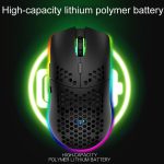XUNSVFOX XYH80 Hohlloch wiederaufladbare kabellose Gaming-Maus RGB-Licht Computer-Büro-Maus, XYH80 – Bild 7