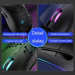 XUNSVFOX XYH90 Wired Hollow Hole Mouse RGB-beleuchtete Makroprogrammierungs-Gaming-Maus, XYH90 – Bild 4