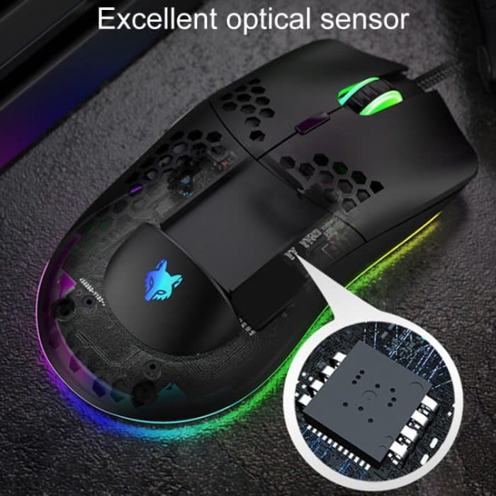 XUNSVFOX XYH90 Wired Hollow Hole Mouse RGB-beleuchtete Makroprogrammierungs-Gaming-Maus, XYH90 – Bild 6