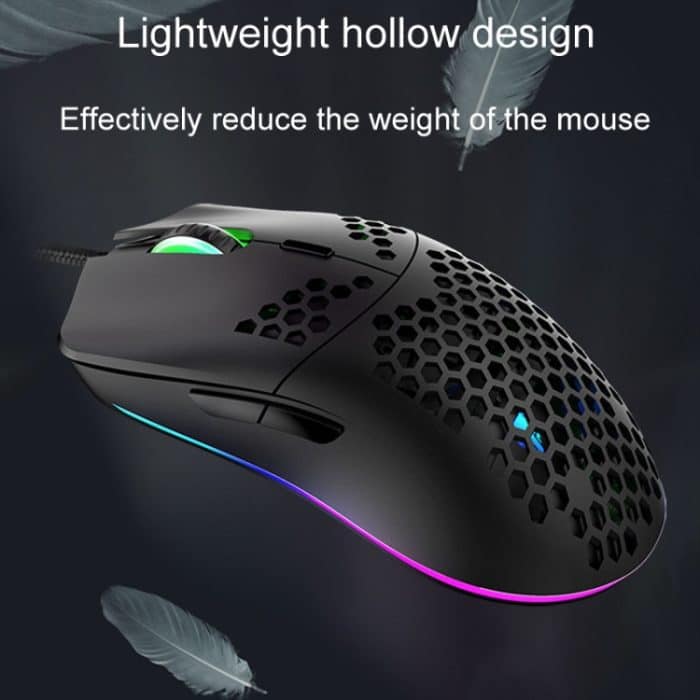 XUNSVFOX XYH90 Wired Hollow Hole Mouse RGB-beleuchtete Makroprogrammierungs-Gaming-Maus, XYH90 – Bild 7