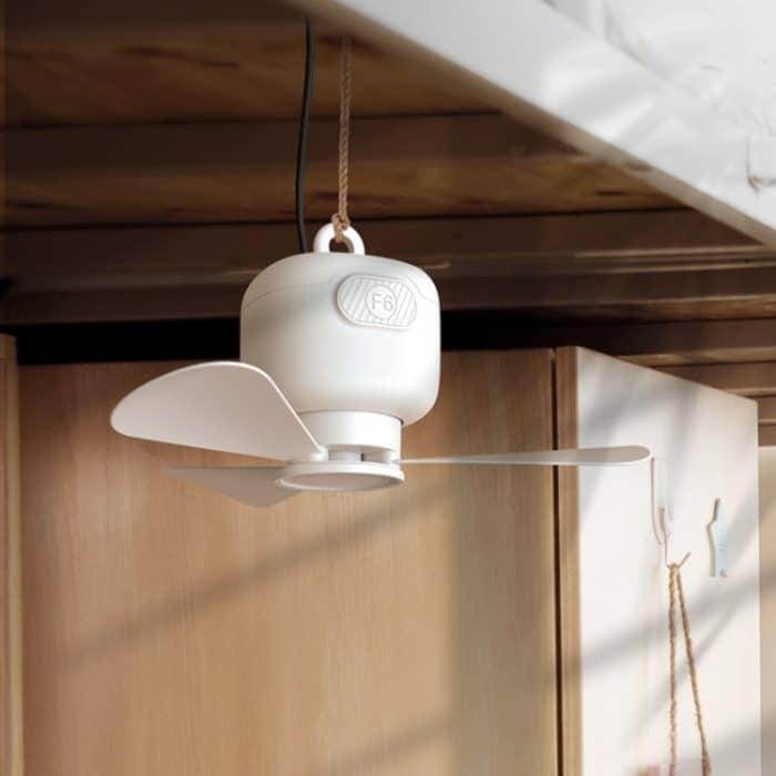 USB-Plug-in-Version, kleiner Deckenventilator, Camping, Outdoor, tragbarer Hängeventilator – Bild 7