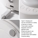 Luftzirkulationsventilator, automatischer Tischventilator mit oszillierendem Kopf und LED-Licht – Bild 9