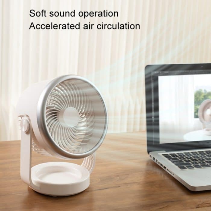 Luftzirkulationsventilator, USB-Aufladung, leiser Tischventilator – Bild 4